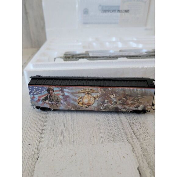 Hawthorne Quadalcanal Box Car & Semper Fi Caboose village train xmas - Picture 8 of 12